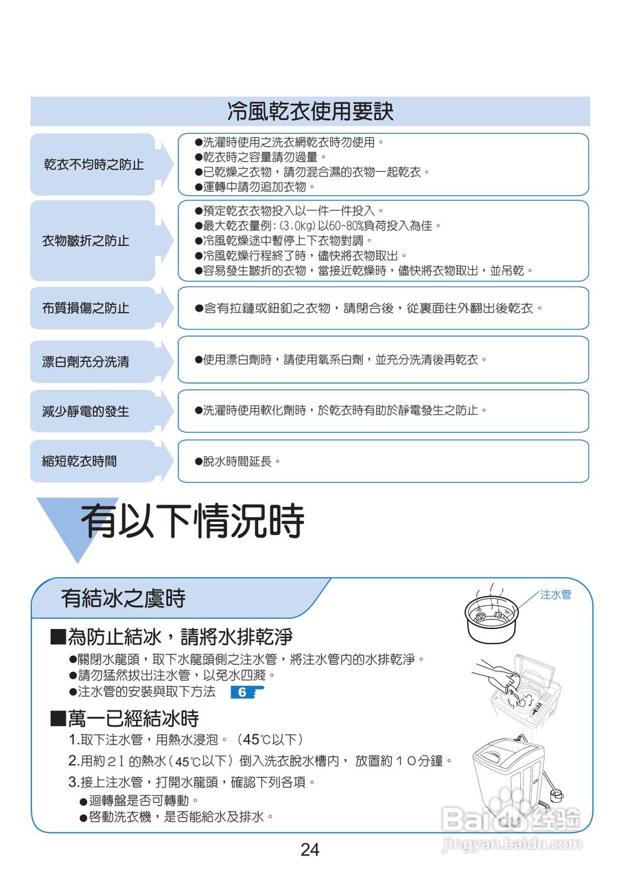 三洋SW-13DV5洗衣机使用说明书:[3]