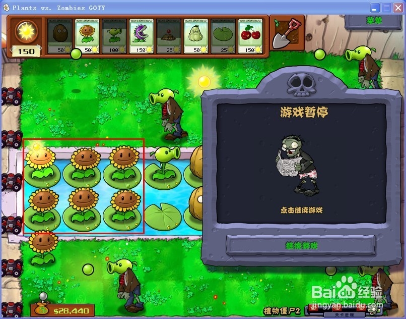 植物大战僵尸小游戏之植物僵尸2攻略