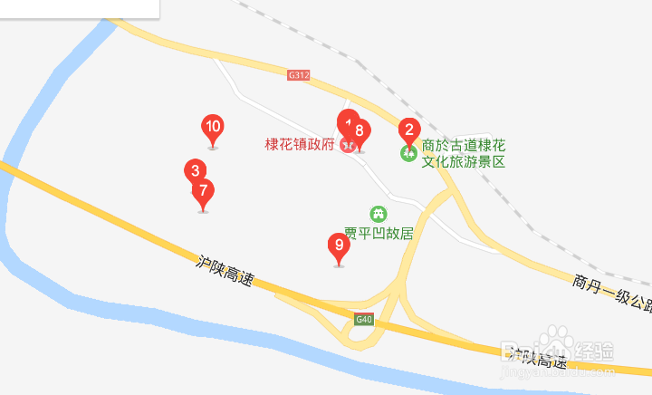 棣花古镇地图图片