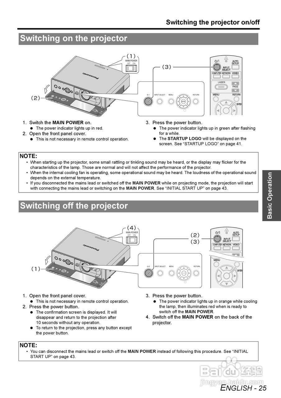 松下PT-F300NTE投影机使用说明书:[3]