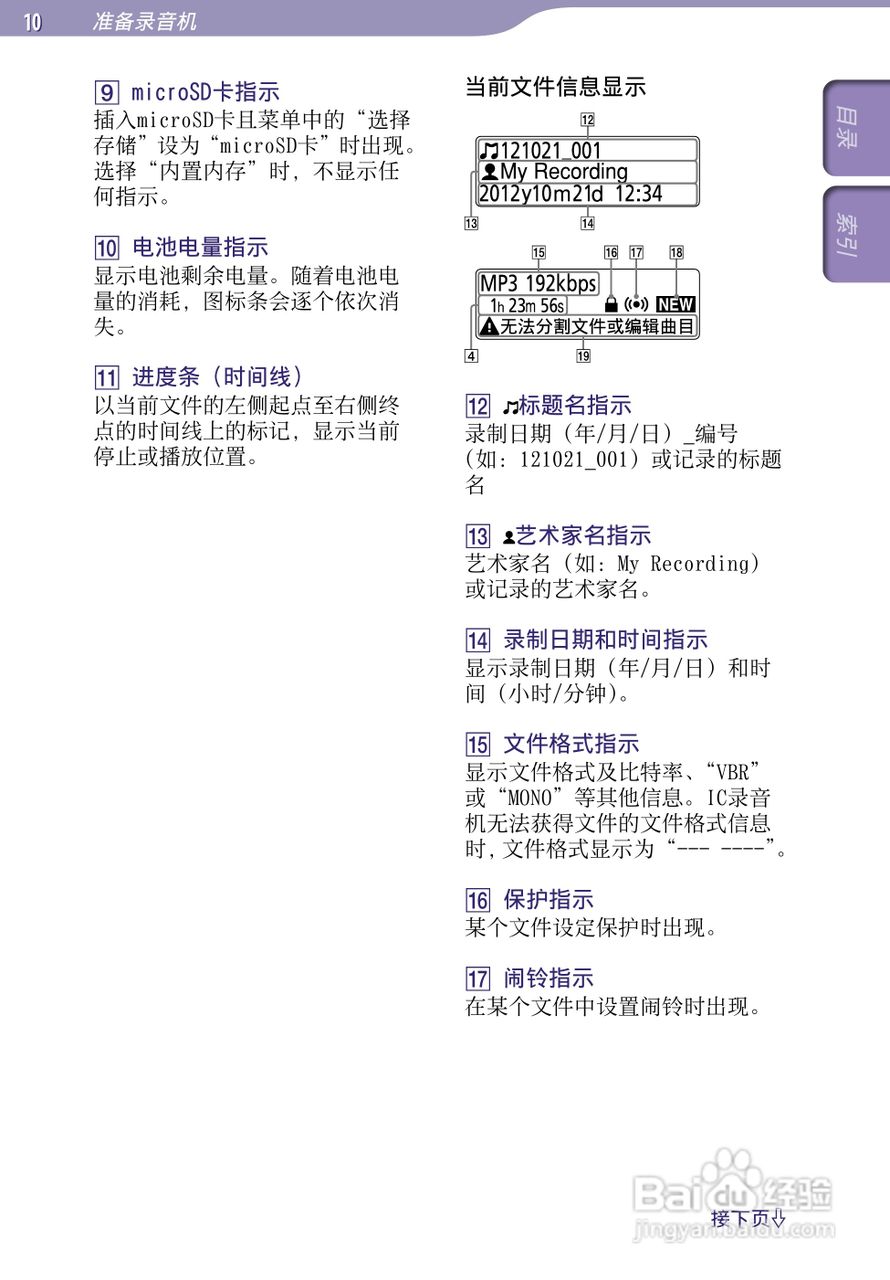 索尼ICD-TX50数码录音棒使用说明书:[1]