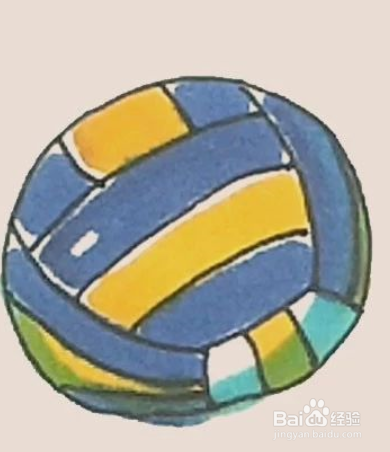 简笔画之排球
