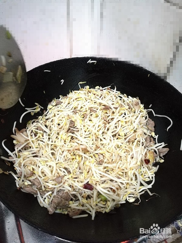 豆芽炒肉（美味家常菜）