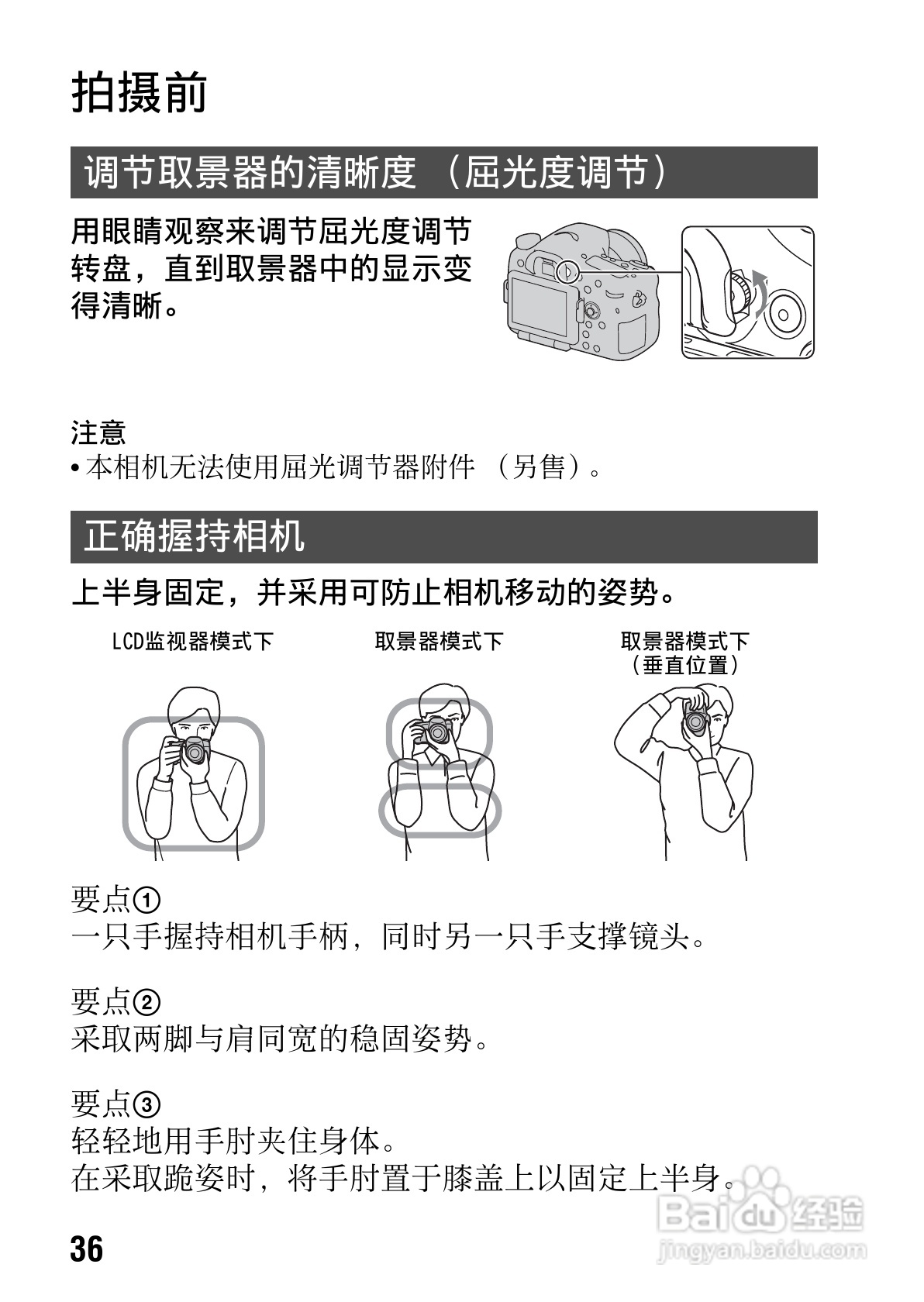 SONY索尼SLT-A77V数码相机说明书:[4]