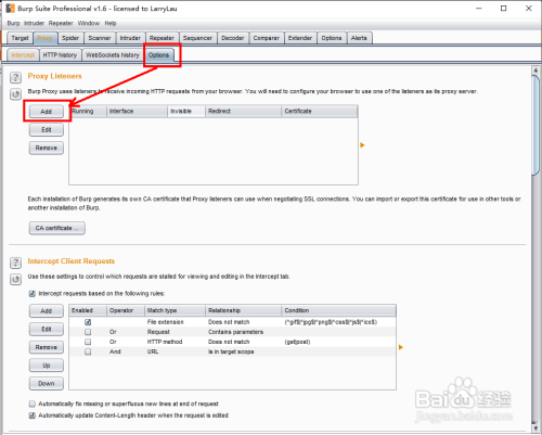 使用Burp Suite抓https数据包
