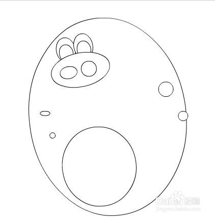 flash绘制一头扁平卡通猪的教程