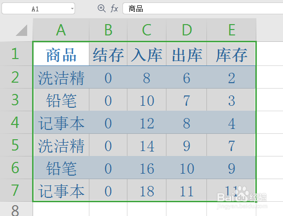 WPS工作表中如何清除表格样式