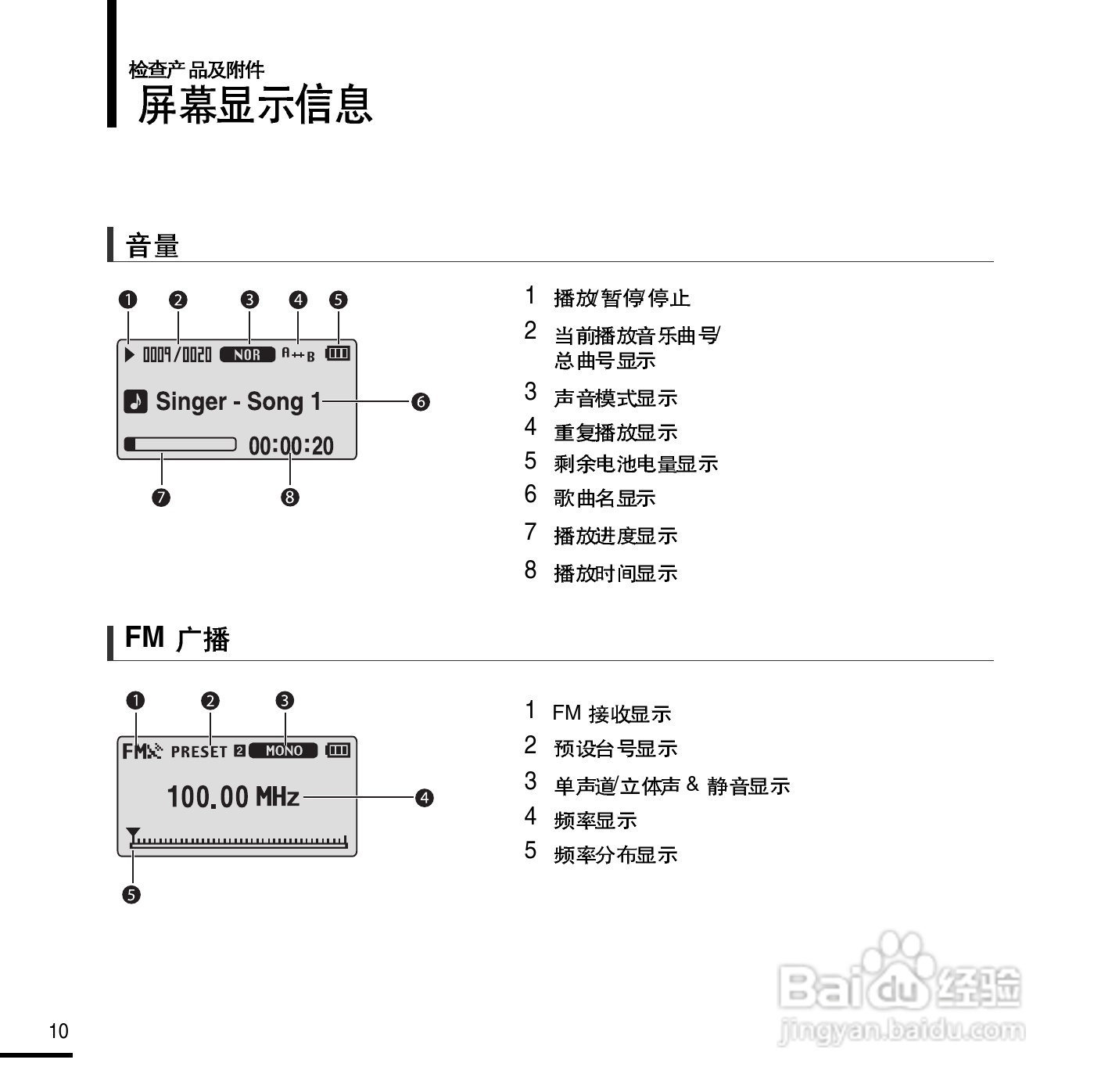 三星YP-E3QB MP3播放器使用说明书:[1]