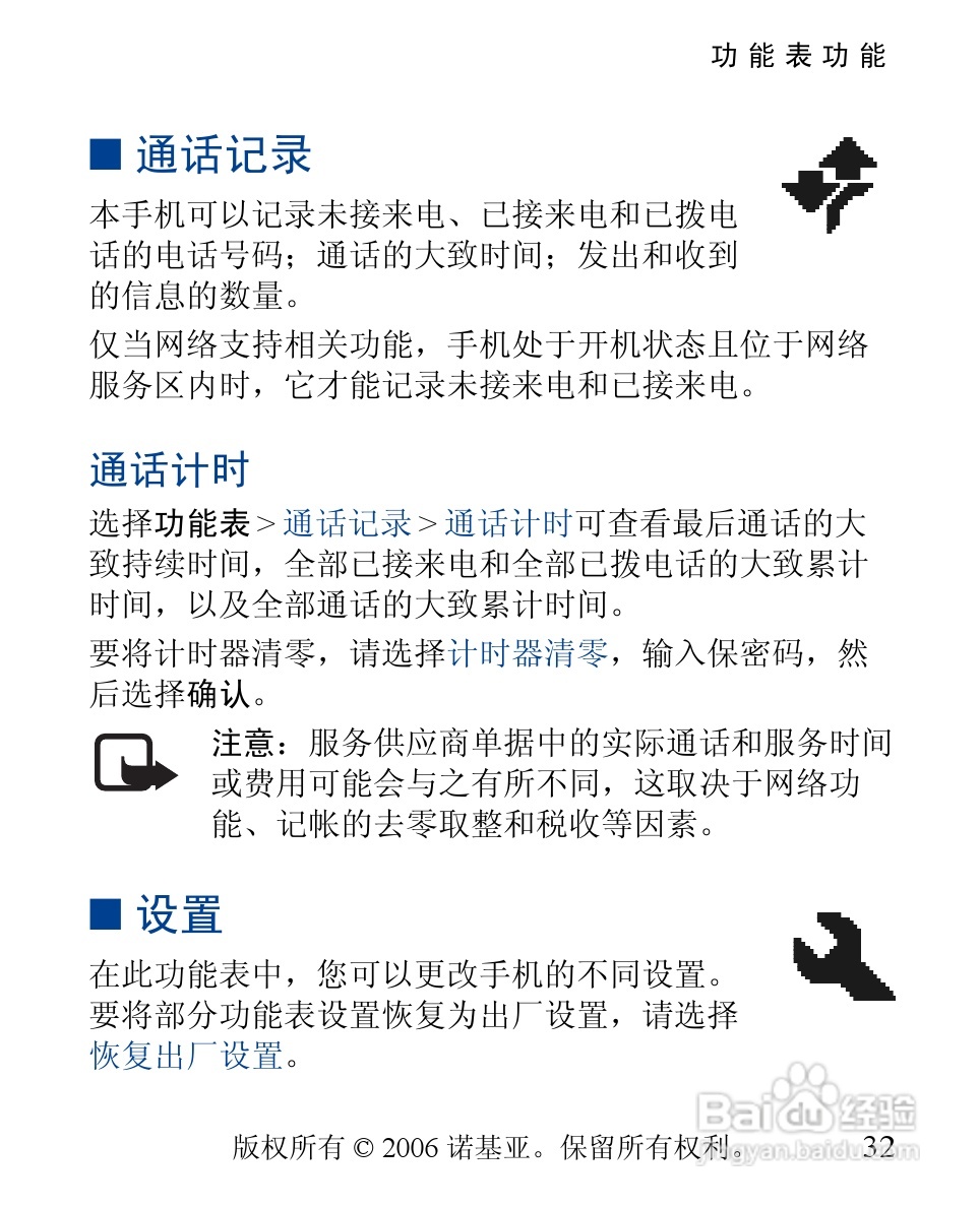 诺基亚1110手机使用说明书:[4]