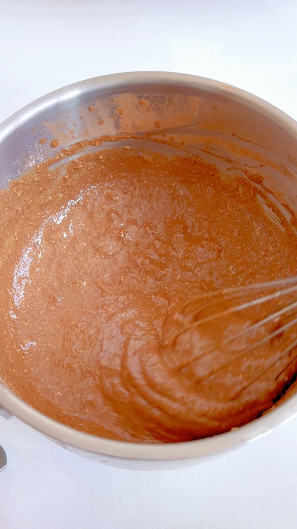 自制低卡甜品燕麦可可布朗尼蛋糕