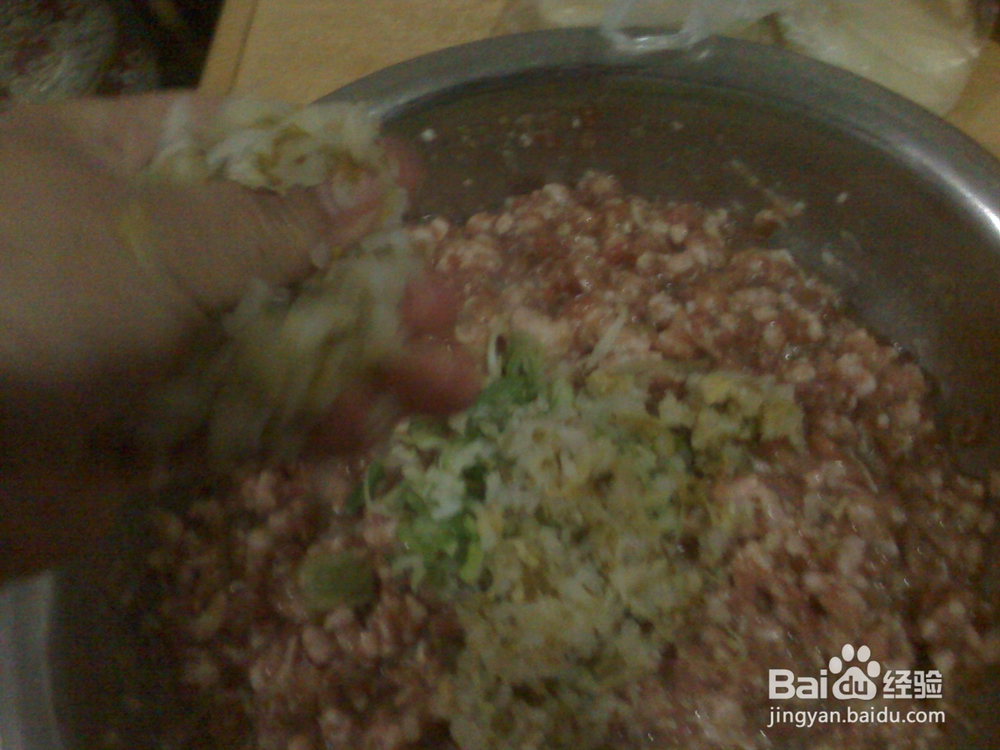 怎样包年三十猪肉酸菜馅饺子--包饺子