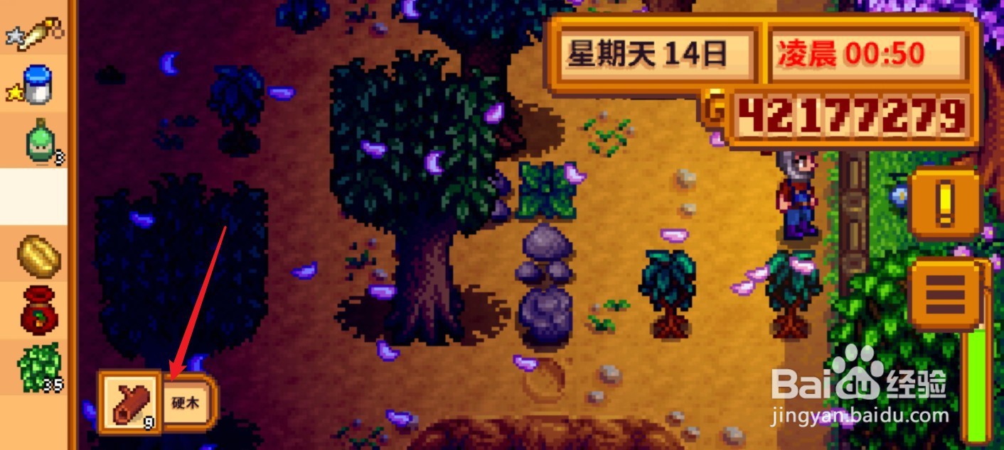 星露谷物语硬木怎么获得