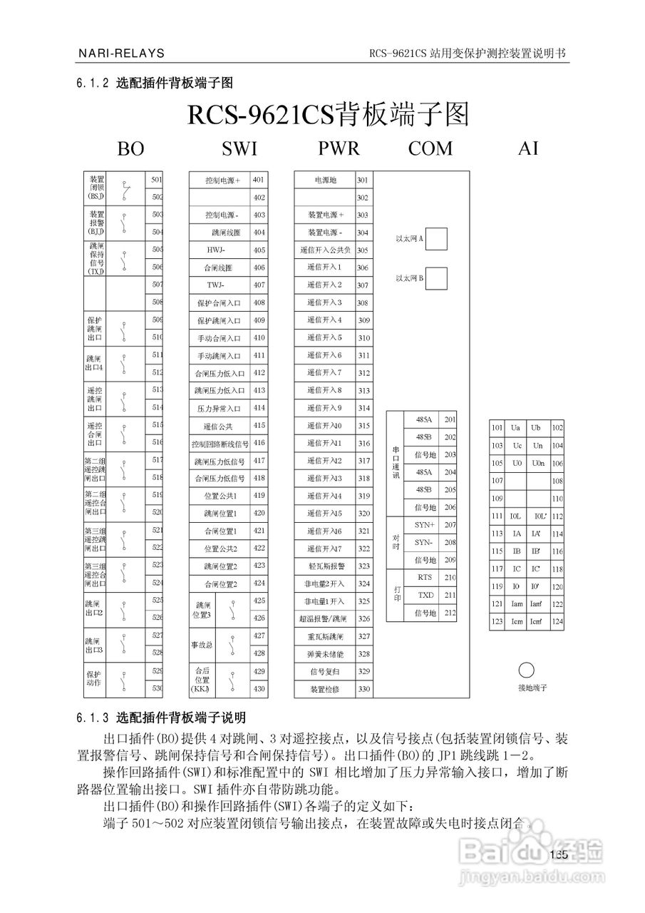 南瑞继保RCS-9681CS变压器后备保护测控装置说明书:[18]