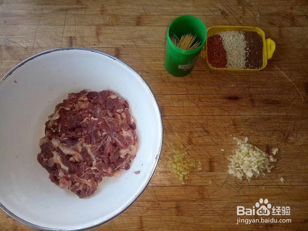 制作好吃的牙签肉全过程
