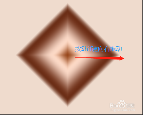 PS怎样制作铜色菱形渐变
