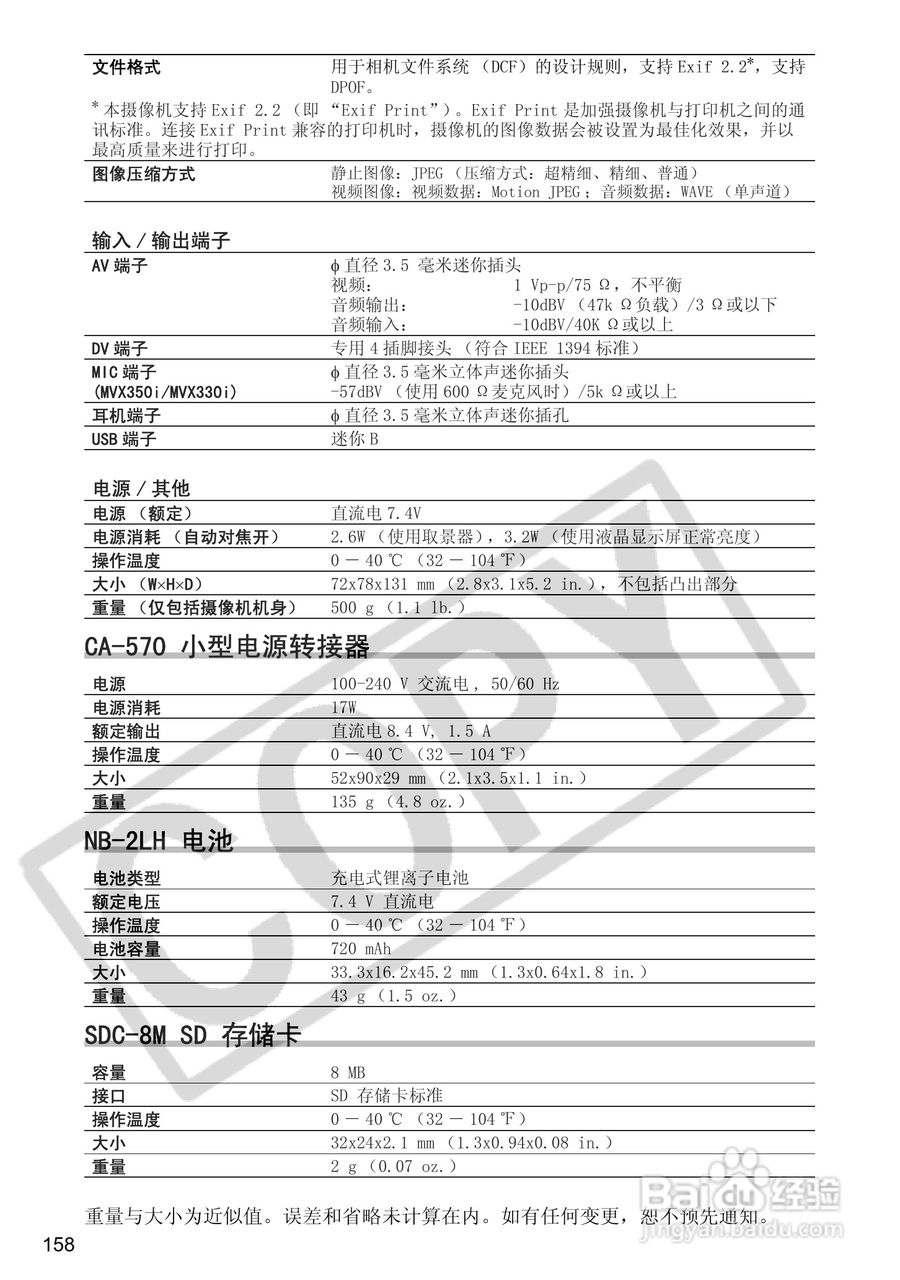 佳能MVX350i数码摄像机使用说明书:[16]