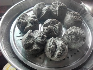 黑芝麻开花馒头怎么做?