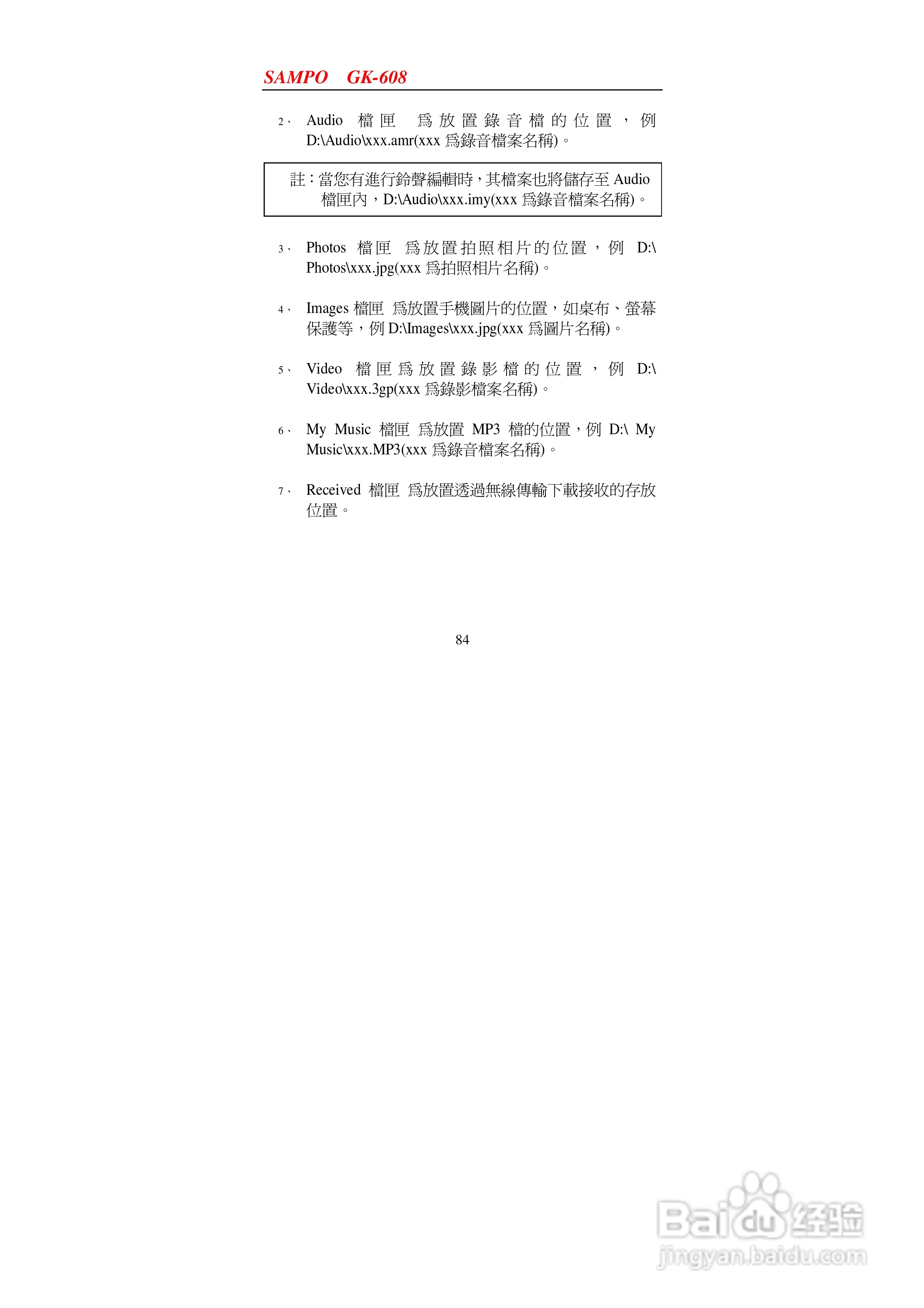 声宝GK-608型手机说明书:[9]
