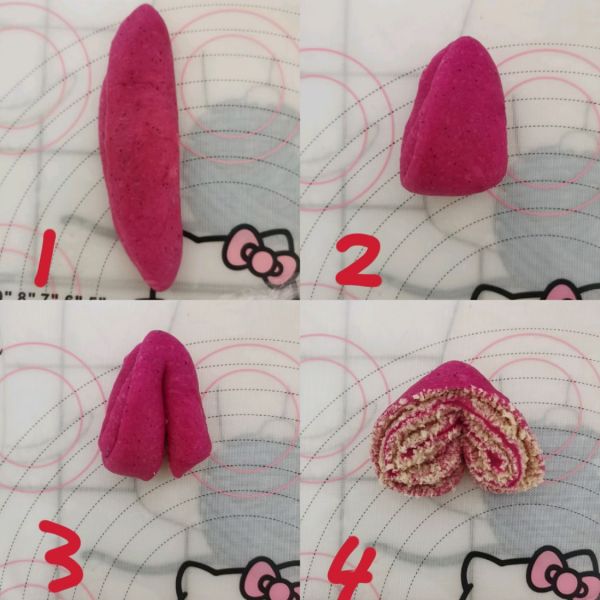 火龙果椰蓉面包