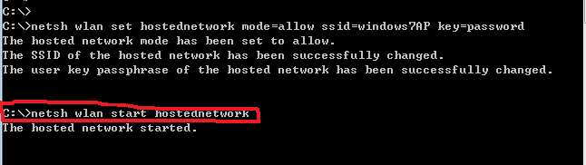 windows 7 内置无线AP配置