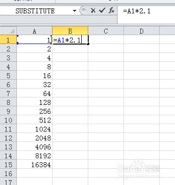 如何将excel的一列乘以同一个数