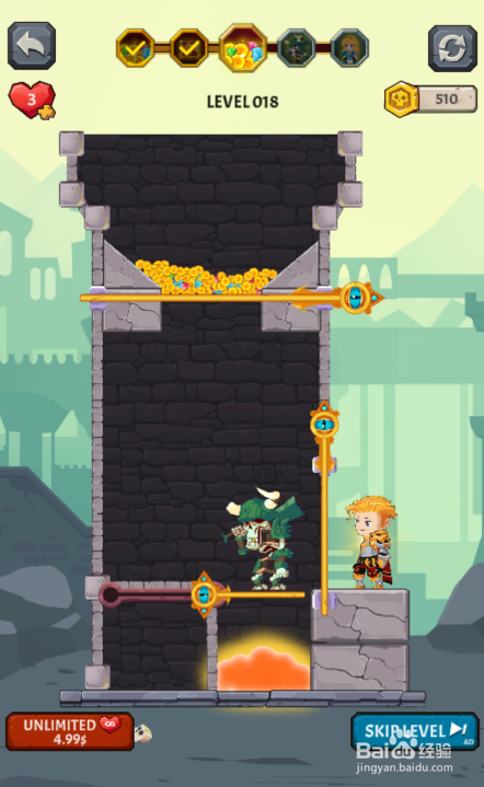 Tap Litter Fighter的LEVEL 018怎样过关