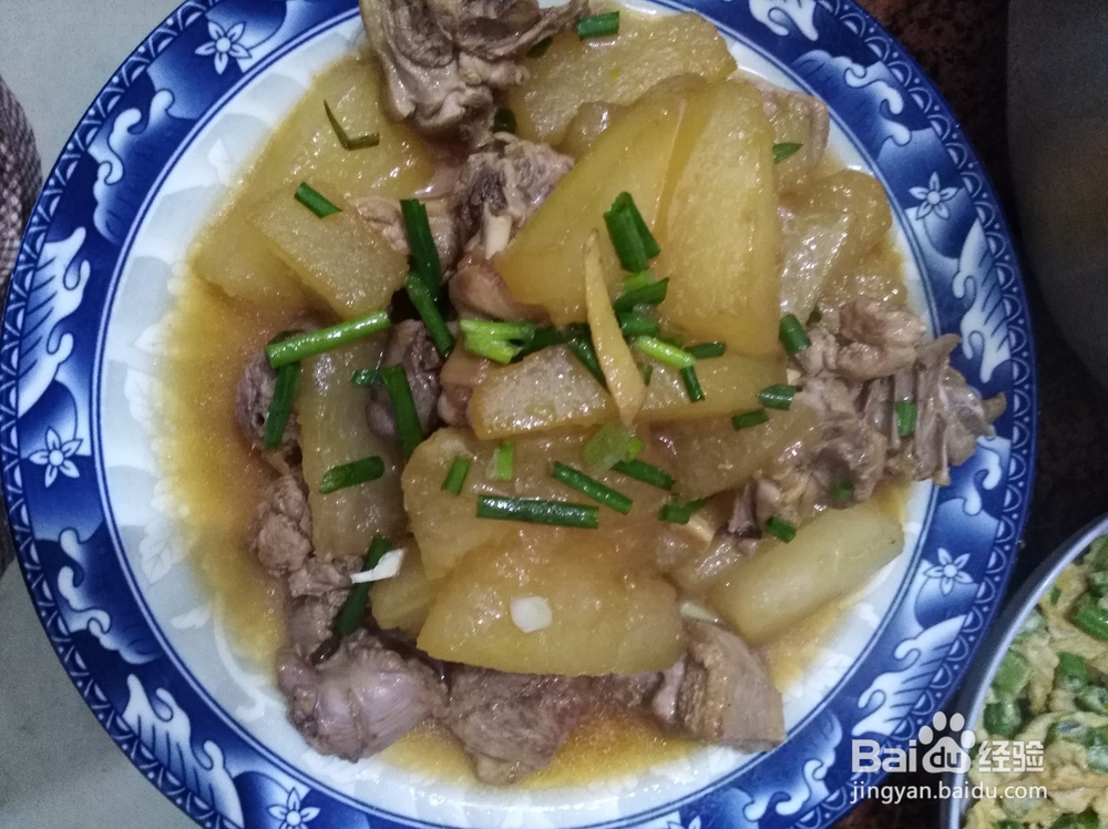 家常菜冬瓜焖鸭