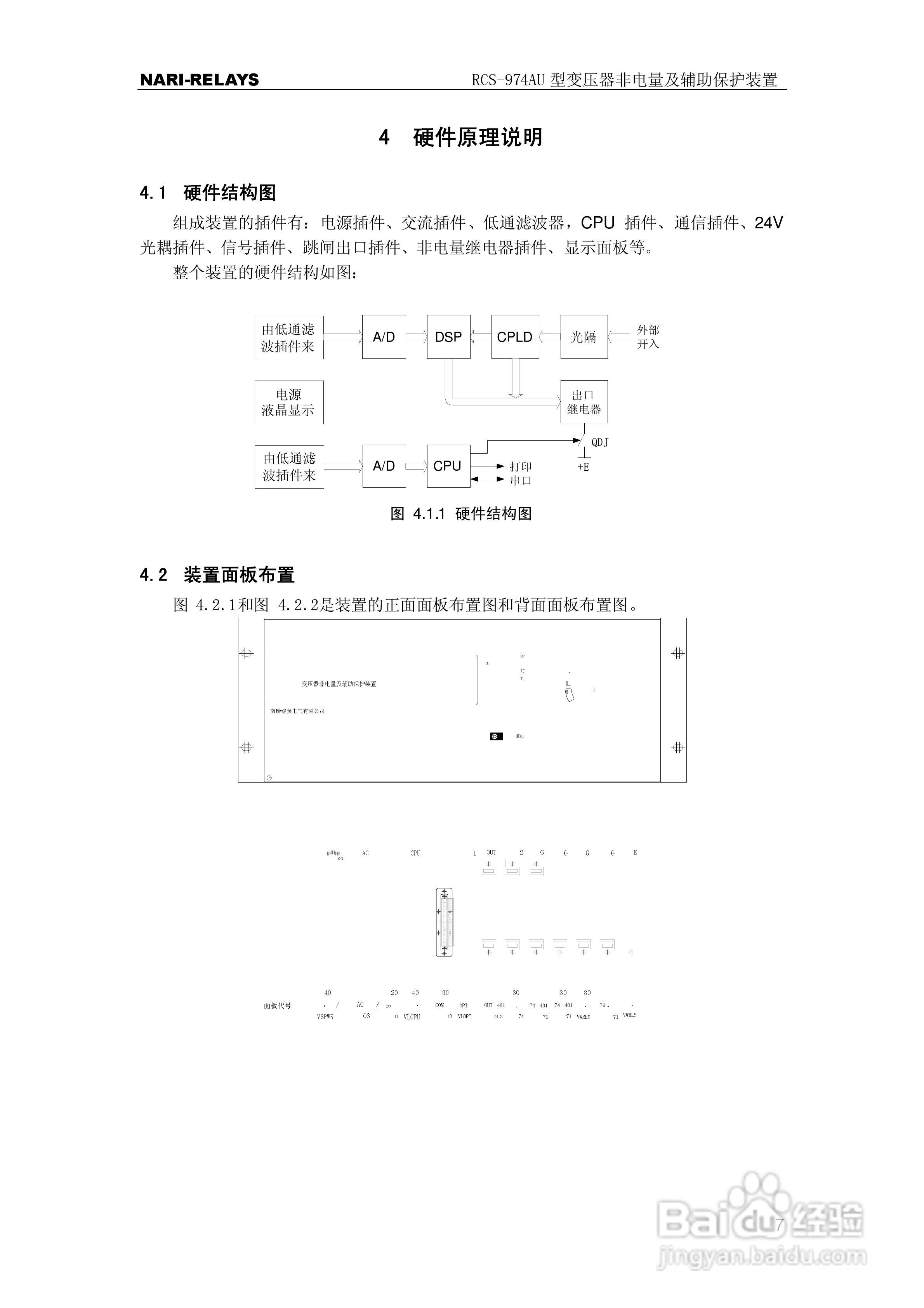 RCS-974AU型变压器非电量及辅助保护装置使用说明书:[2]