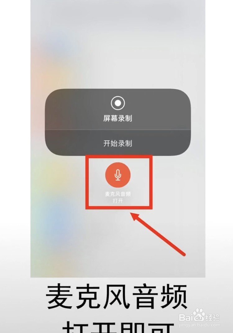 iPhone录屏时,如何录制声音呢