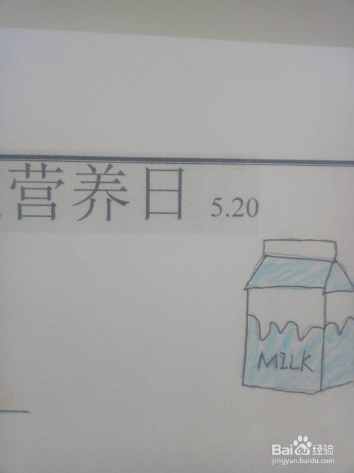 学生营养日手抄报