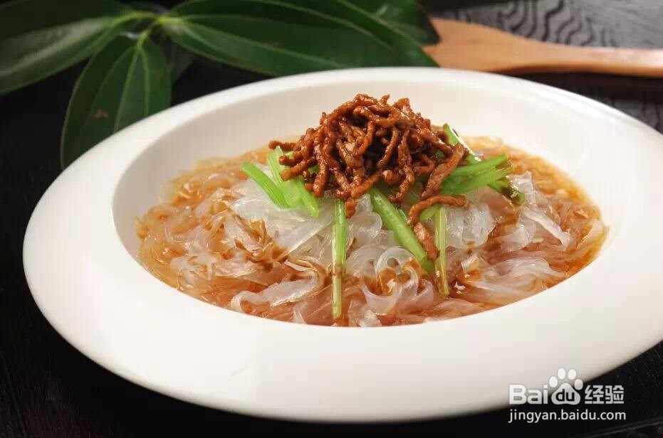 肉丝带底的做法