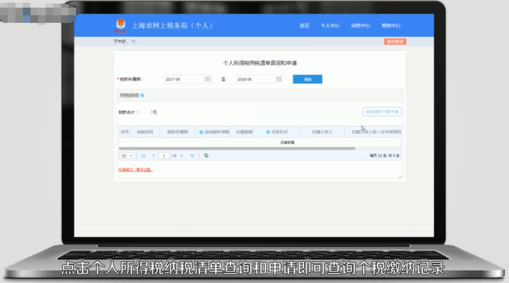 个人所得税缴纳在上海如何查询