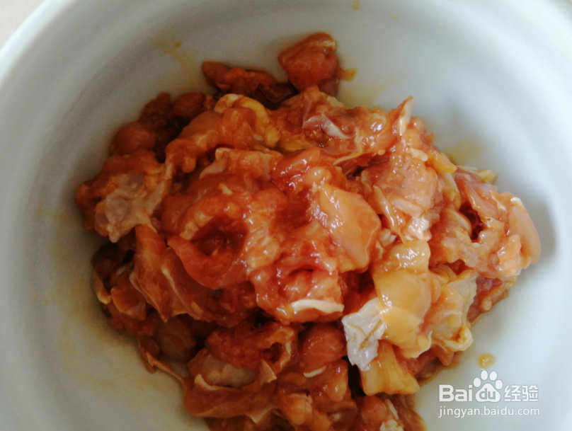 鸡肉糯米煎糍的做法