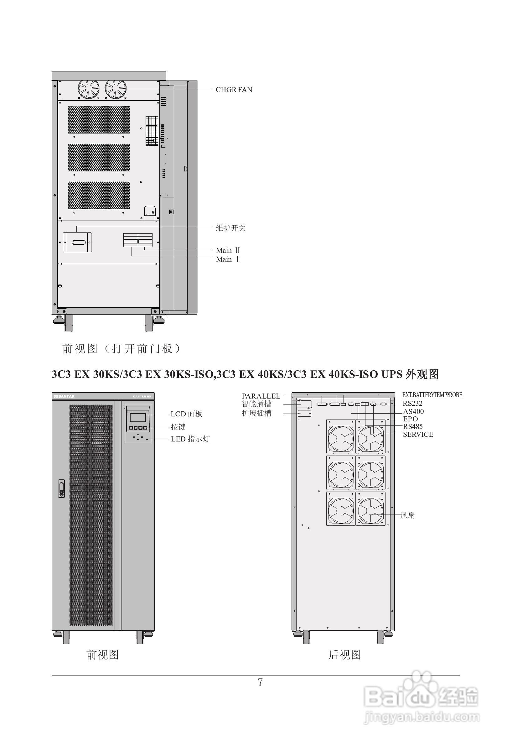 山特在线式大功率3C3 EX系列UPS 电源说明书:[2]