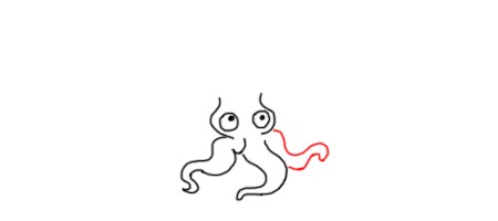 卡通乌贼怎么画