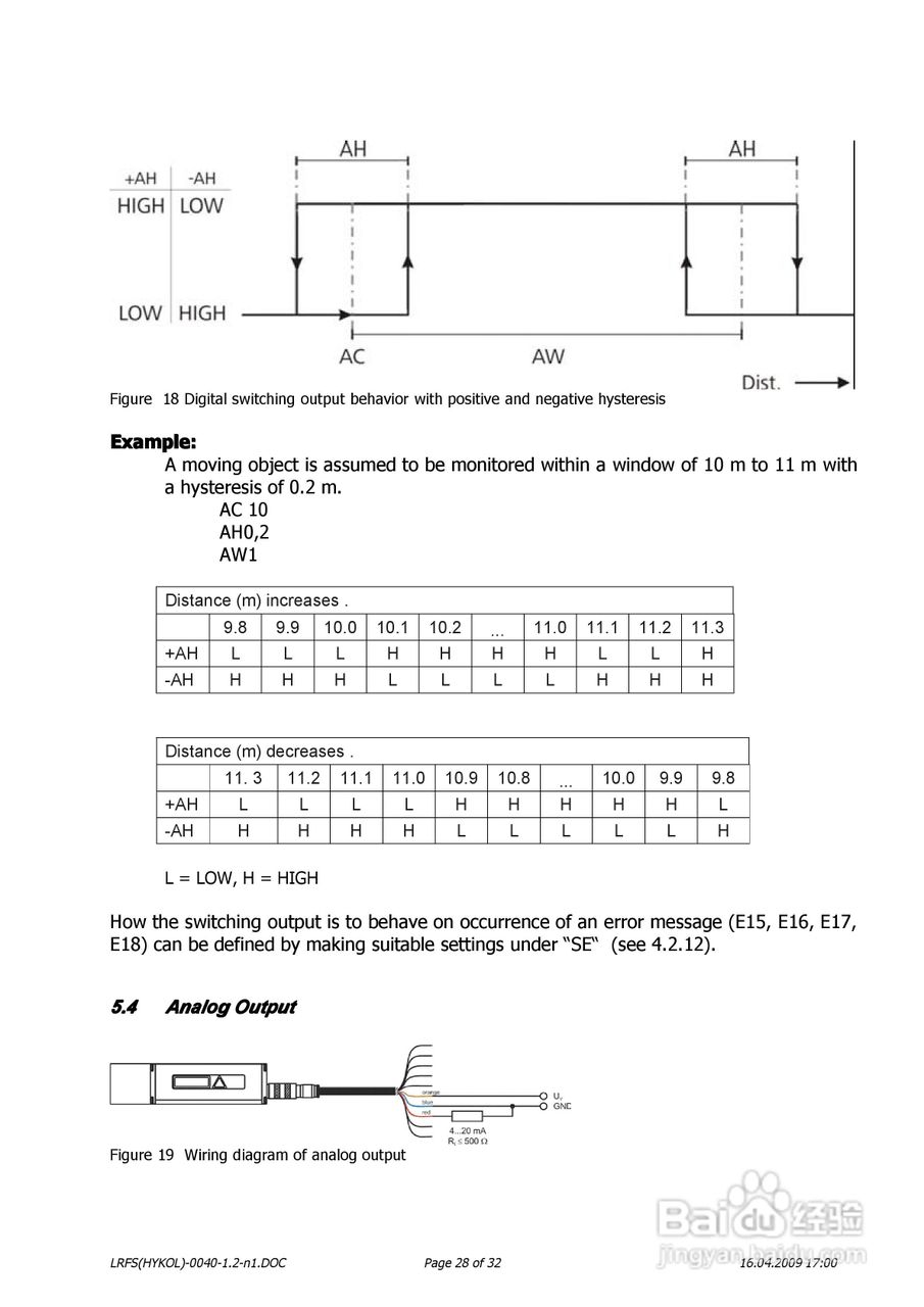 德国LRFS-0040系列激光测距传感器操作说明书:[3]