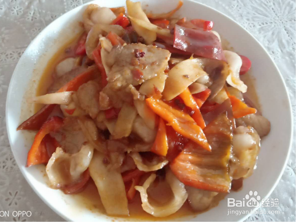 川菜红椒仔姜回锅肉作法