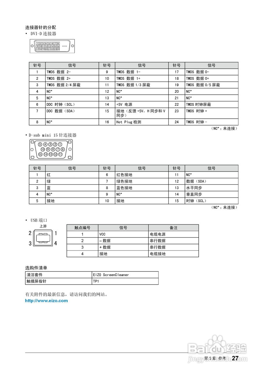 EIZO FlexScan T1721触摸屏彩色液晶显示器用户手册:[3]