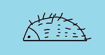 简笔画系列之怎样画刺猬