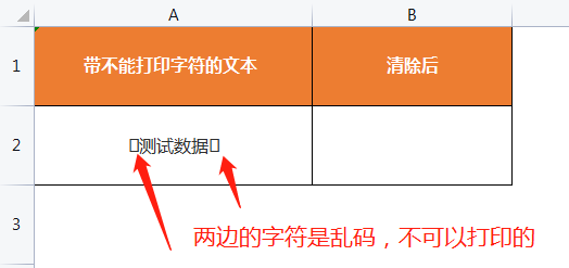Excel如何删除不能打印的字符