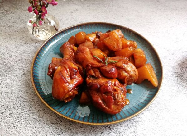 #美食视频挑战赛# #红烧鸡腿、土豆#