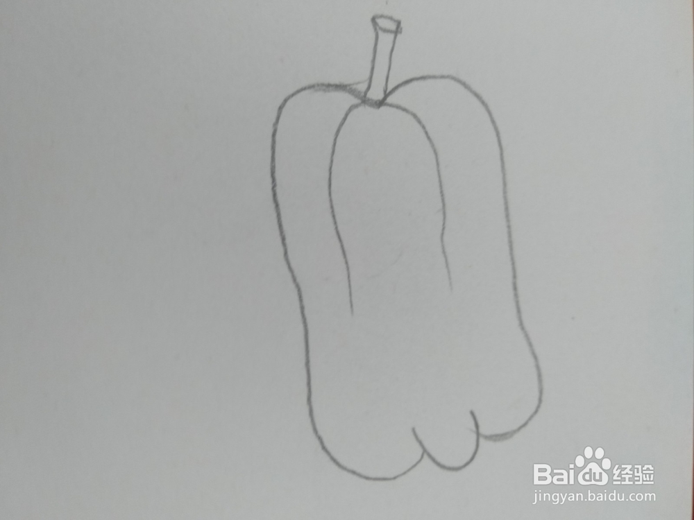 儿童简笔画辣椒画法6