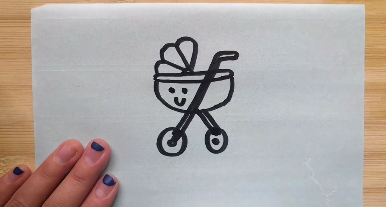 婴儿车的简笔画如何画？