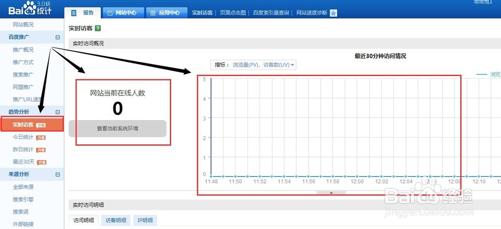 帐户优化一：[4]百度竞价帐户查看实时访客