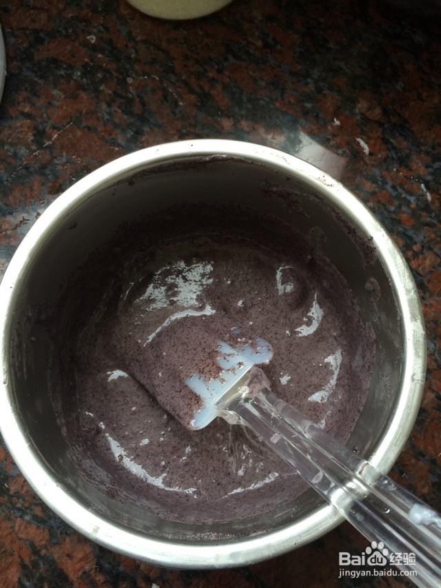 黑米蛋糕的做法