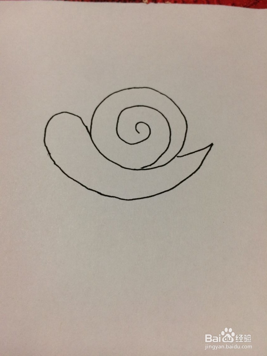 怎样学画小蜗牛