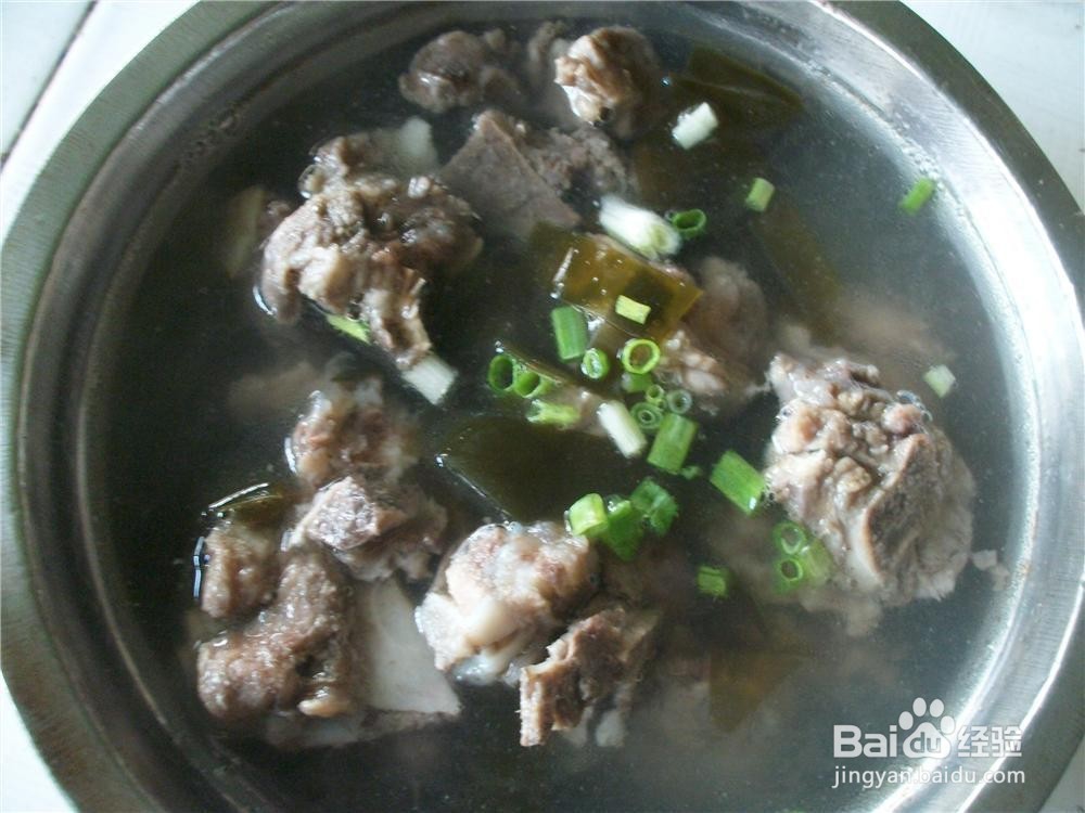 海带炖排骨的制作方法