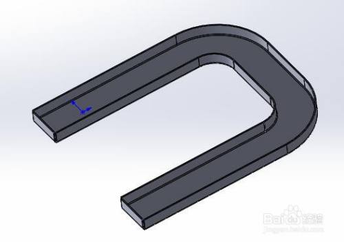 如何用solidworks绘制u形状的槽?