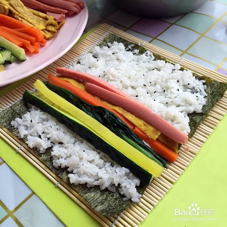 紫菜包饭的做法