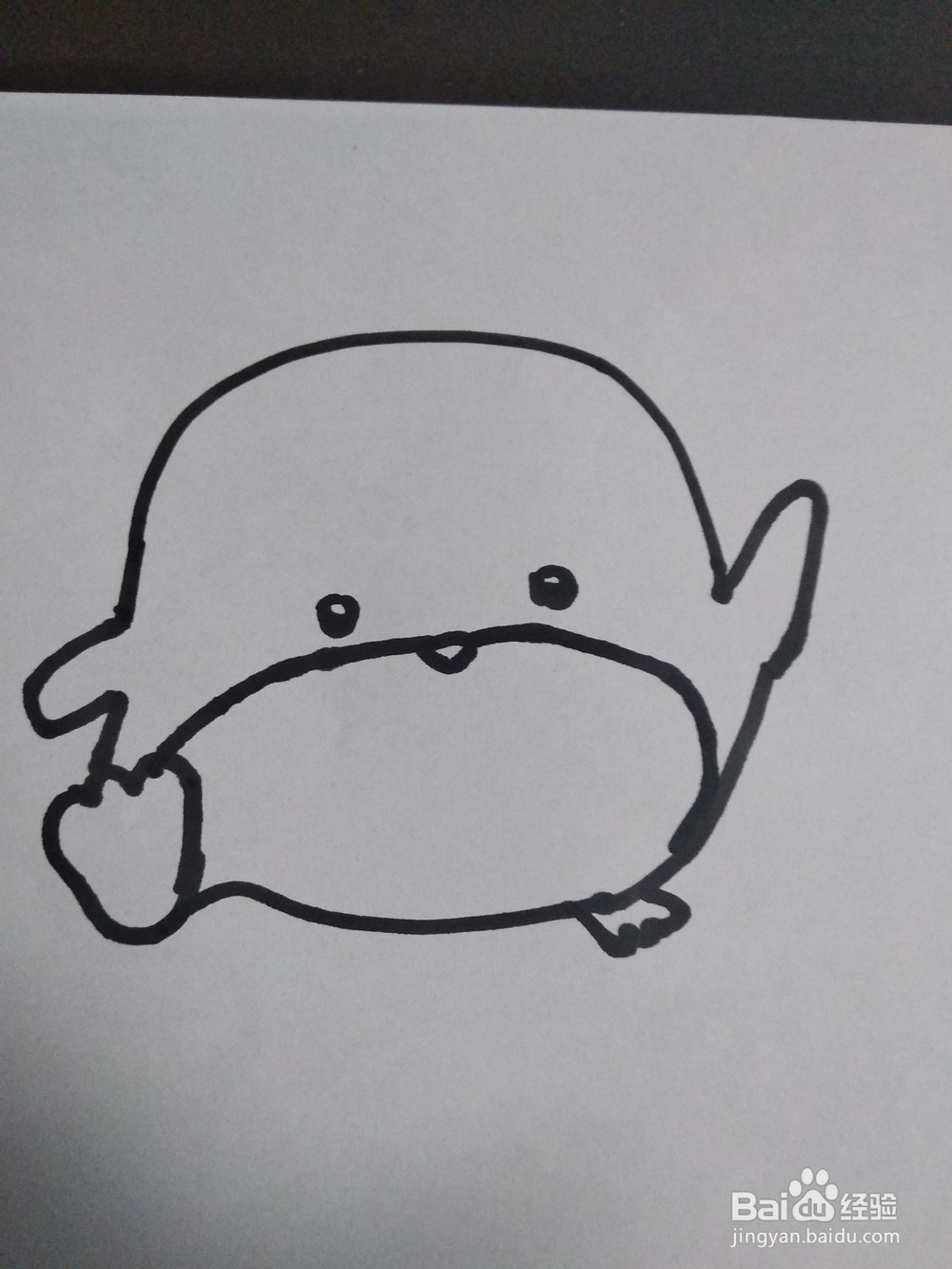 萌萌小鸡仔的简笔画